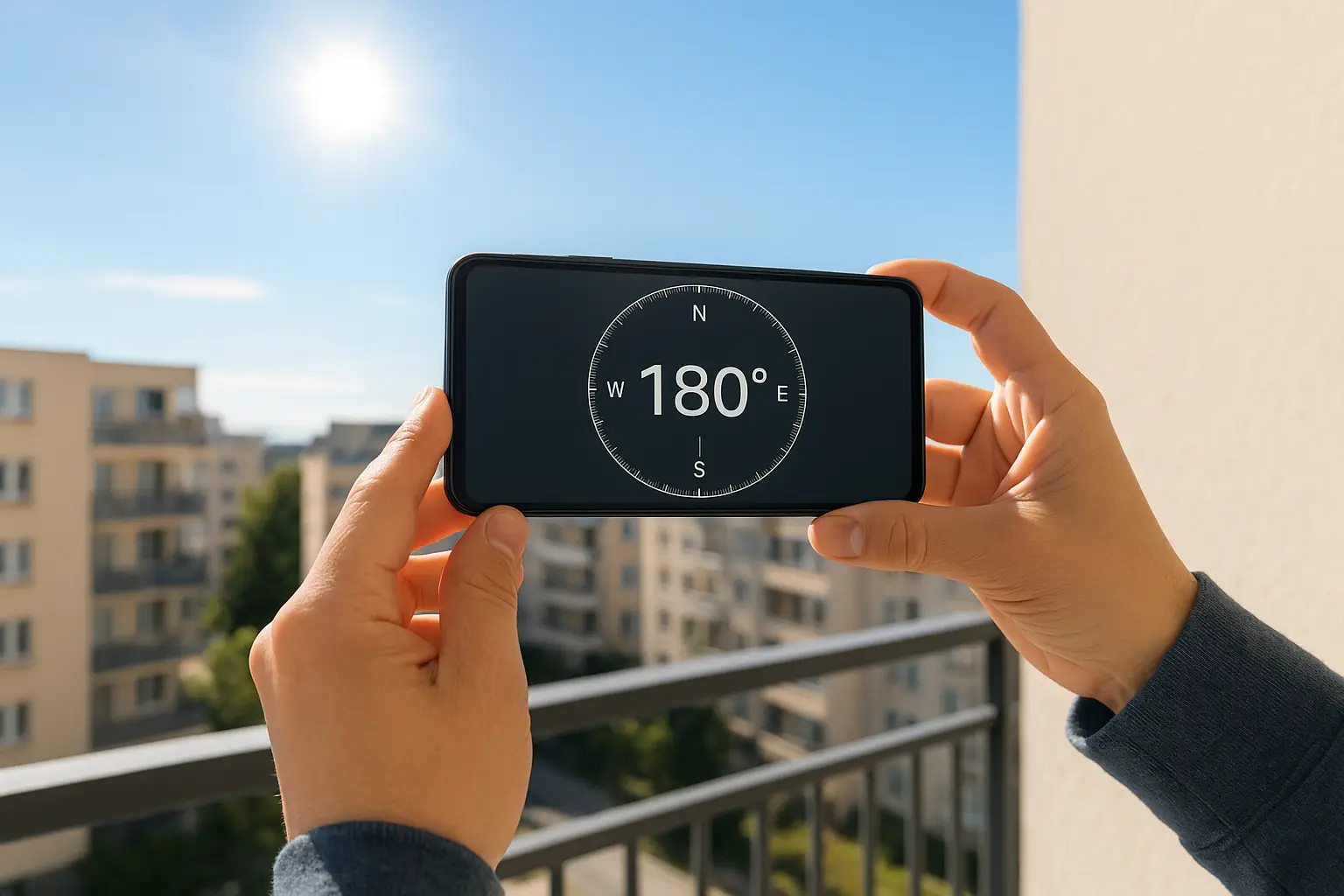 Instruções medição bússola